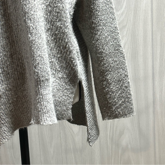 Faded Glory Gray Turtleneck Sweater Asymmetrical Size Large - Picture 4 of 11